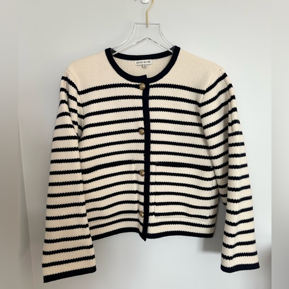 Moon River Striped Cardigan - Picture 1 of 3